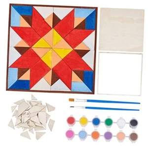 DIY Scheune Malset unvollendet Holz Scheune Kit Scheune Quadrat Holzschild Quilt - Bild 1 von 8