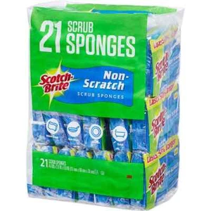 Scotch-Brite Scheuerschwämme, einzeln verpackt 21 Stück - Bild 1 von 2