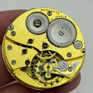 42.9mm High Grade Hendersons 17 Jewels Balance Ok Hunter Pocket Watch Movement - Picture 1 of 20