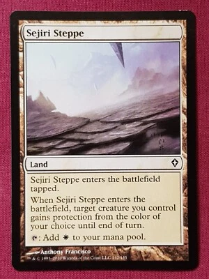 Magic The Gathering WORLDWAKE SEJIRI STEPPE land card MTG - Image 1 of 2
