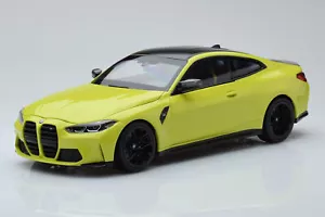 80435A51949 BMW M4 G82 Coupe Yellow Dealer Edition Minichamps 1/18 - Picture 1 of 8