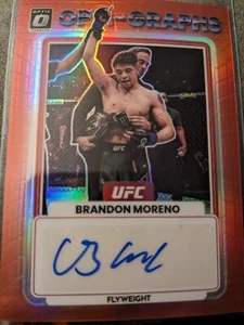2023 Panini UFC DonRuss Optic Red Prizm Auto Brandon Moreno No. OG- BMR /199 - Picture 1 of 2