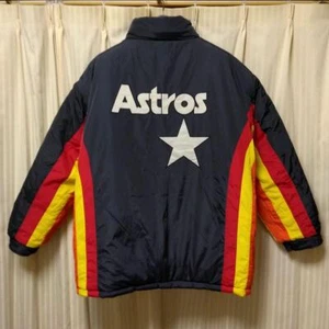 Houston Astros MLB Nylon Reversible Jacket Baseball Majestic Size Vintage 3XL - Picture 1 of 12
