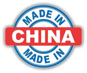Made In China Stamp Car Bumper Sticker Decal - ''SIZES'' - Picture 1 of 1