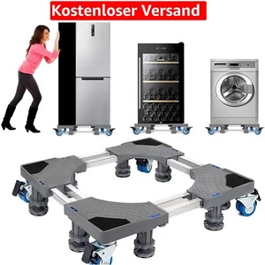 NIUXX Waschtisch Sockel mit 8 Füßen & 4 Rädern für Waschmaschinen & Kühlschränke - Bild 1 von 1