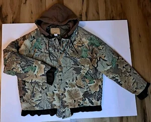 Wells Creek Outfitters Realtree Advantage Men's Large Camo Coat Hooded Brown - Picture 1 of 9