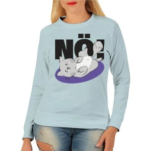Maglione donna felpa gatto fantasia NO divertente divertente divertente cat mom regalo  - Foto 1 di 4