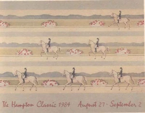 1984 Original Hampton Classic Horse Show Poster Lauren Jarrett - Picture 1 of 1