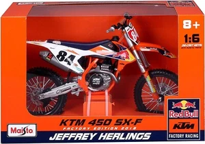 Red Bull KTM Supercross SX450 JEFFREY HERLINGS - SCALA 1:6 Modellino - Foto 1 di 1