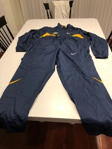 Team Issued Nike Cal Golden Bears Football Windbreaker Travel Sweat Suit Medium - Picture 1 of 7