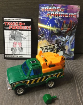 1985 Transformers HOIST G1 Hasbro w/ Instructions & Fist Vintage Pick Up Truck - Image 1 of 4