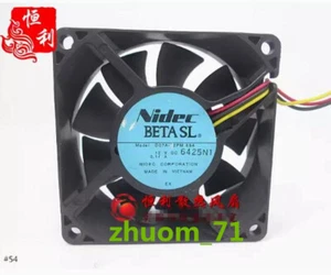1PC Nidec D07A-12PM 09A 7025 7CM 12V 0.14A 3-wire cooling fan - Picture 1 of 2