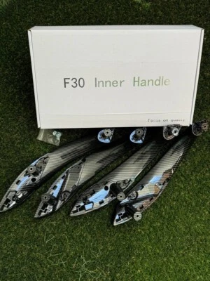 For BMW 3 Series F30 2012-2018 Carbon Fiber Interior Door Pull Handle Trim Set - Image 1 of 4