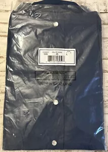 Haband Pearl Snap Button Front Shirt Mens L Large Navy Blue Short Sleeve - Picture 1 of 5