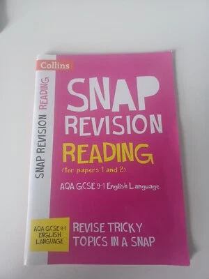 Snap Revision Reading AQA GCSE 9-1 English Language for Papers 1 and 2 Guide - Image 1 of 2