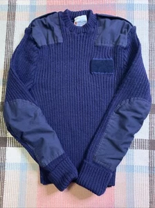 Woolly Pully Brigade Quartermasters Blue Commando Sweater Size M!!! #3 - Picture 1 of 8