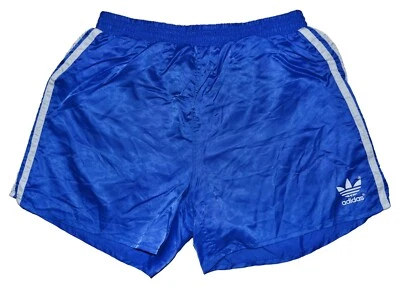 CAMISETA CORTA DE FÚTBOL VINTAGE ADIDAS AÑOS 80 AZUL TALLA S/M Foto 1 de 4
