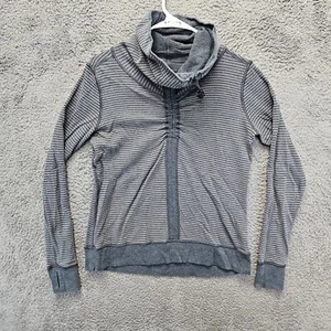 Lululemon Reversible Sweater Pullover Women Size S-M Gray Striped - Picture 1 of 10