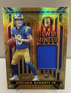 2023 Panini Gold Standard Stetson Bennett IV Patch Jersey Newly Minted /399 RC