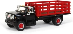 Black & Red GMC 6500 Stake Truck DCP - Picture 1 of 1