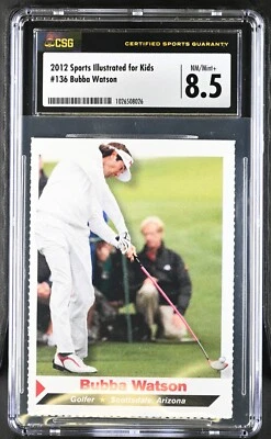 Bubba Watson 2012 Sports Illustrated for Kids SI Rookie Card RC CSG graded 8.5 - Image 1 of 2