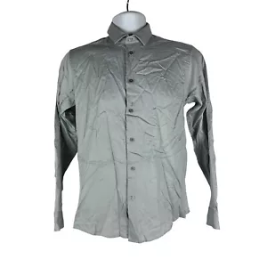 Camisa de vestir Calvin Klein para niños talla 18 satén 60 % algodón/40 % poliéster - Imagen 1 de 4