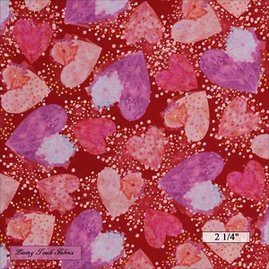 QT, ALL MY LOVE, 27525-R, HEARTS. LOVE, VALENTINE'S DAY, FABRIC, PRICED @ 1/2 YD - Picture 1 of 1