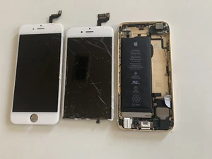 Apple iPhone 6S Metal Housing Back Cover Replacement Gold & Small Parts+lcd - Picture 1 of 2