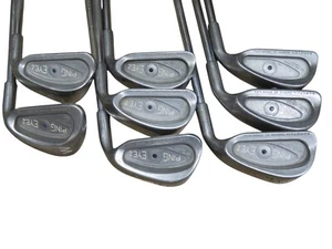 PING EYE 2 Black Dot Iron Set 3-PW Karsten Steel Stiff Flex RH - Picture 1 of 12