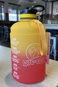 Buc ee's 76 Oz Hydration Jug With Handle Yellow And Red Buc-ee Beaver NEW - Picture 1 of 4
