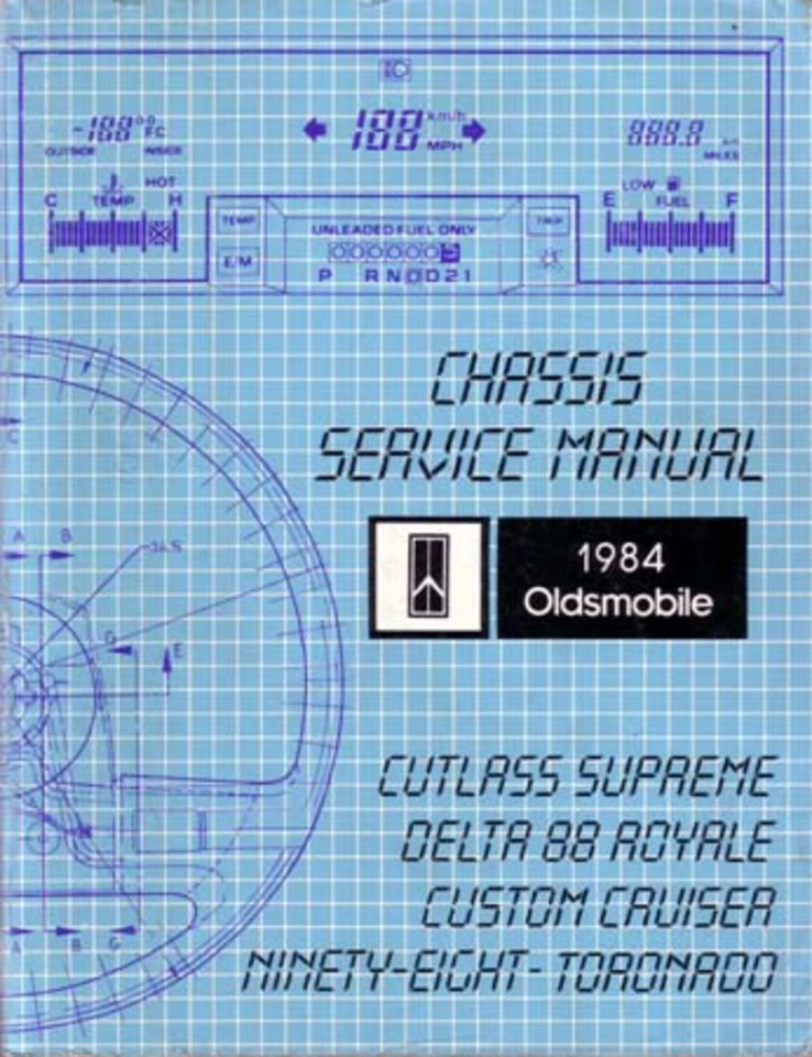 1984 Cutlass Custom Cruiser 88 98 Torondao Shop Service Repair Manual Guide Book - Image 1 of 1