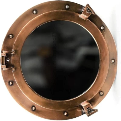 24 Inch Antique Marine Porthole Beautiful Circular Suitable For Him Or Her Gift. - Image 1 of 4