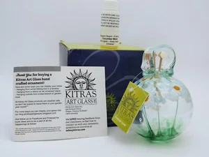 KITRAS Art Glass 3334382 White Friendship Blossom Hanging Diffuser - Picture 1 of 9
