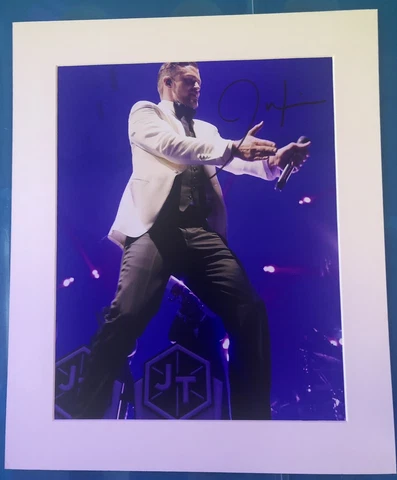 Justin Timberlake Hand Signed Photo Framed Cover