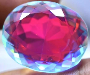 51.55 Ct Natural Rainbow Color Mystic Quartz GGL Certified Untreated Gemstone - Picture 1 of 9
