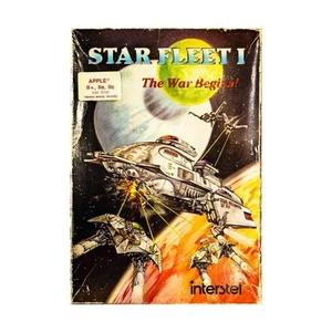 Interstel Computer Gam Star Fleet I - The War Begins! (Apple II+, IIe Fair/EX - Picture 1 of 2
