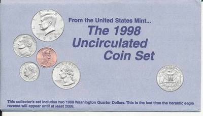 1998 United States Mint Set (10 Coins) - Image 1 of 4