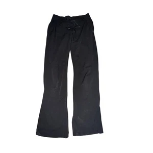 Athleta Midtown Trouser Women's Size 2 Black Pants Mid Rise Drawstring Pockets - Picture 1 of 6