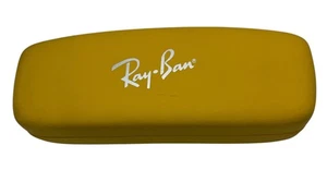 Authentische Ray Ban Sonnenbrille/Brillen-Clamshell-Hartschalenetui gelb - Bild 1 von 6