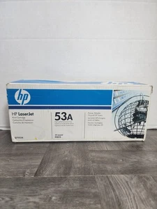 HP 53A Cartridge Q7553A LaserJet Toner Black Sealed New Genuine Original - Picture 1 of 5
