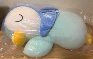 Pokemon GRANDE Peluche Cuscino Dormire Piplup Pochama 36" Limited Takara Tomy-arts - Foto 1 di 5