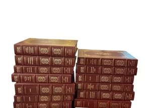 Vintage 80s The Harvard Classics Collectors Edition Burgundy Leather Lot Of 13 Books - Bild 1 von 10