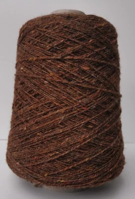3ply Soft Donegal Tweed Knitting Wool Cone Brown 5514 420g      (0612-C) - Image 1 of 4