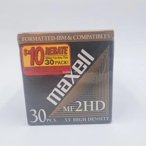 NEU Maxell MF2HD 30 Stück 3,5" High Density formatierte Disketten - Bild 1 von 5