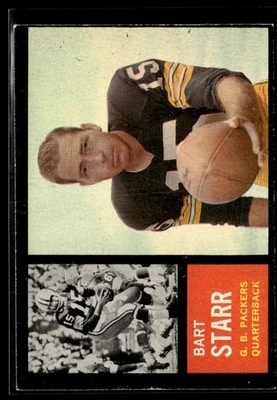 Topps Bart Starr EX 1962 Set Break #63 Foto 1 de 2