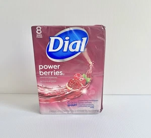 (1) Dial Power Berries Bar Soap 8 PACK Discontinued Gentle Cleansing Glycerin - Picture 1 of 2