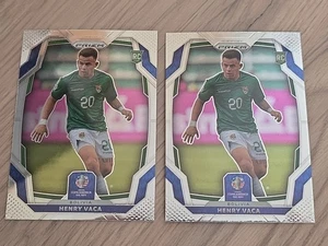 2x 2024 Panini Prizm Conmebol Copa América Henry Vaca Bolivia #17 - Imagen 1 de 2
