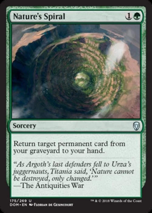 Nature's Spiral -Foil Near Mint MTG Dominaria - Image 1 of 1