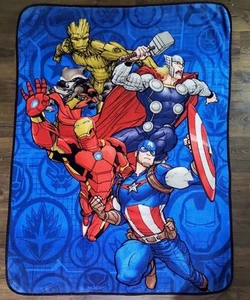 Marvel Avengers Blanket Kids Bedding Throw - 46 in. x 60 in - Picture 1 of 8