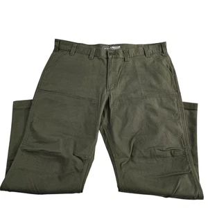 Carhartt Rugged Flex Relaxed Fit Canvas Double Front Utility Work Pant Men 44x32 - Picture 1 of 10